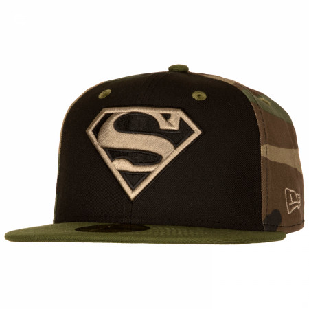 Superman Camo Panel New Era 59Fifty Fitted Hat